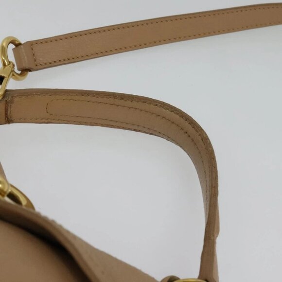 SAINT LAURENT Muse Two Hand Bag Leather 2way Beige Gold - Picture 7 of 16